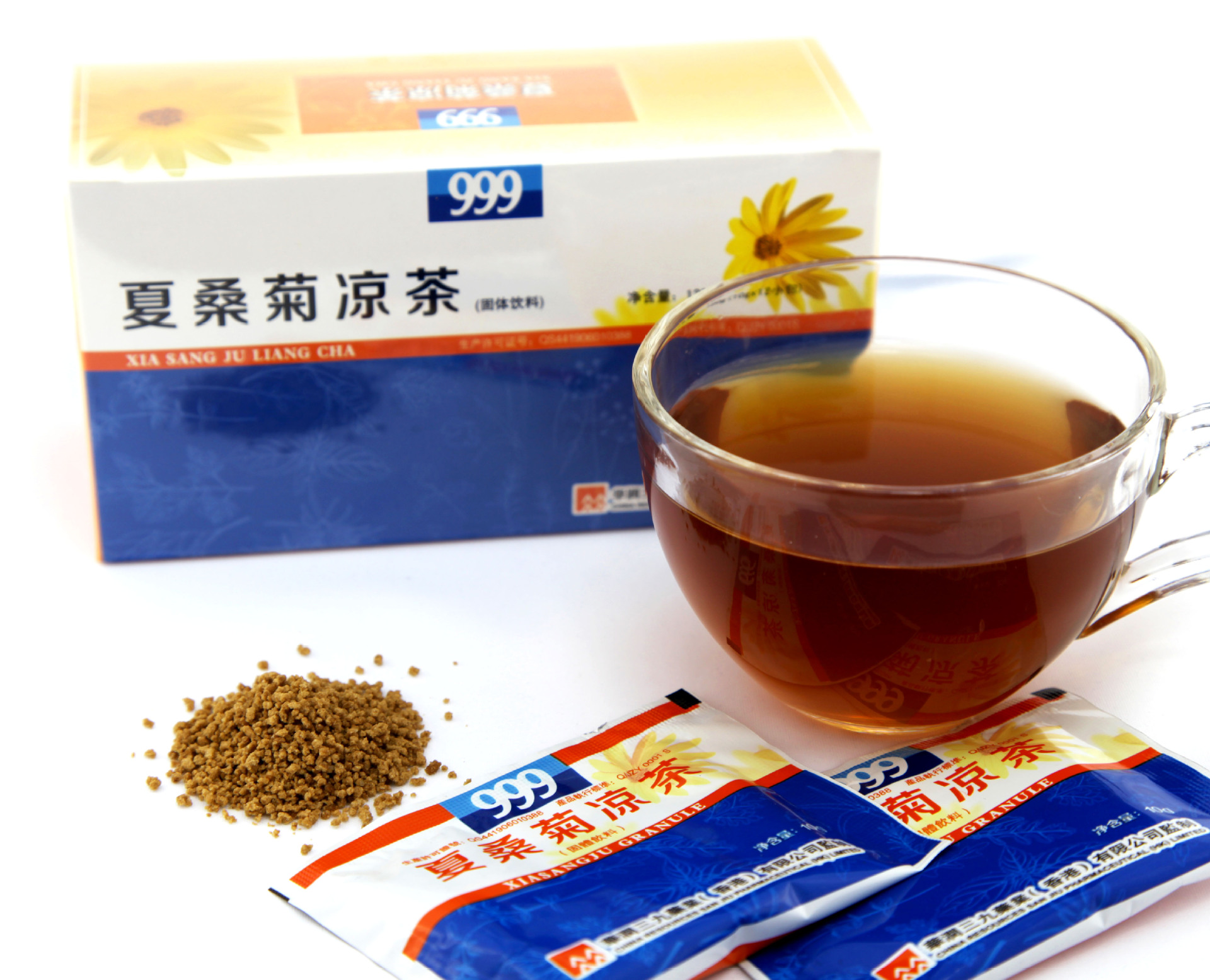 冲调饮品-华润999 夏桑菊 凉茶冲剂 盒装 浓缩配