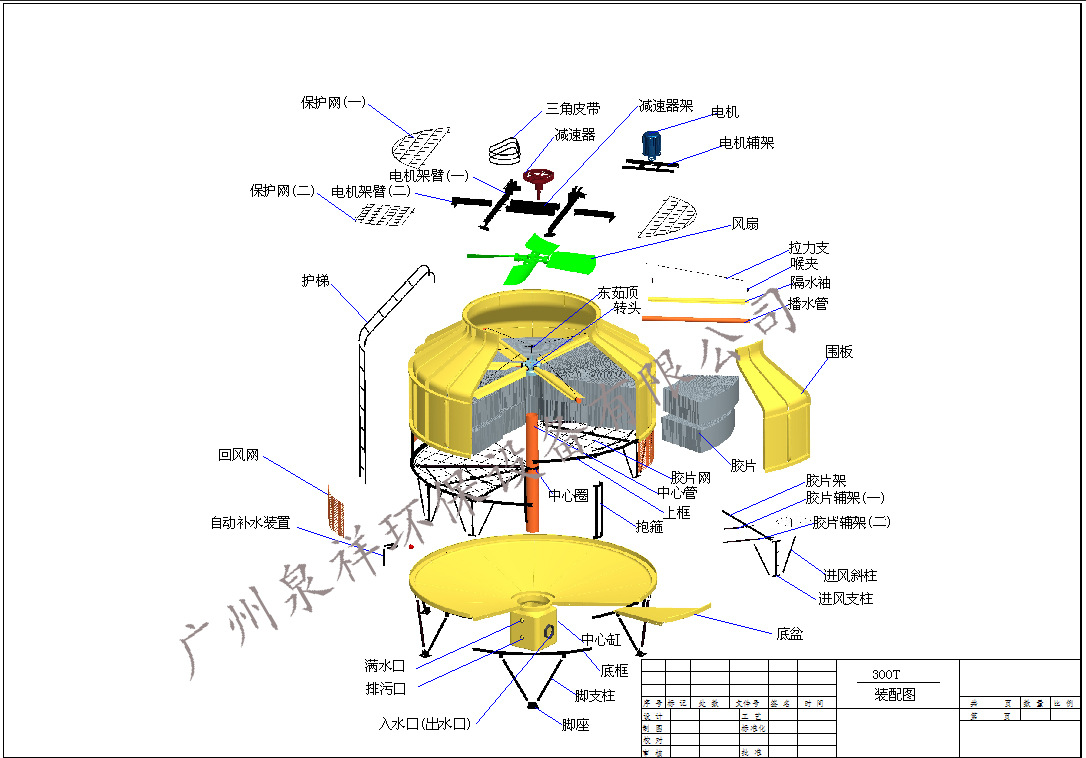 低价供应湖南长沙冷却水塔 菱电牌300t圆型 厂家直销 降温效果佳