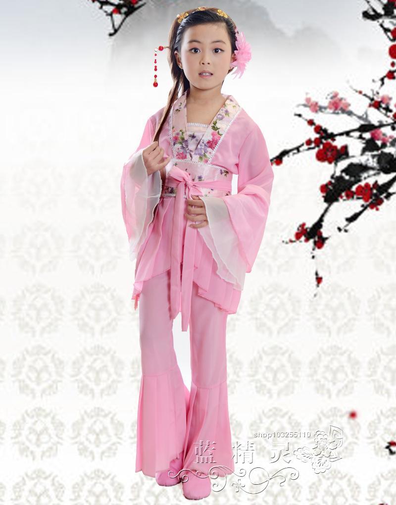 批发采购舞台服、表演服-儿童古装仙女装 古典