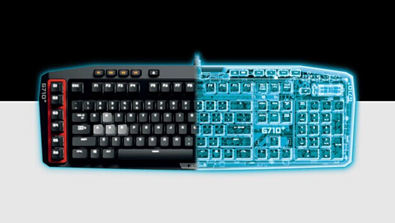 logitech/罗技g710 机械键盘茶轴按键 专业游戏背光机械键盘