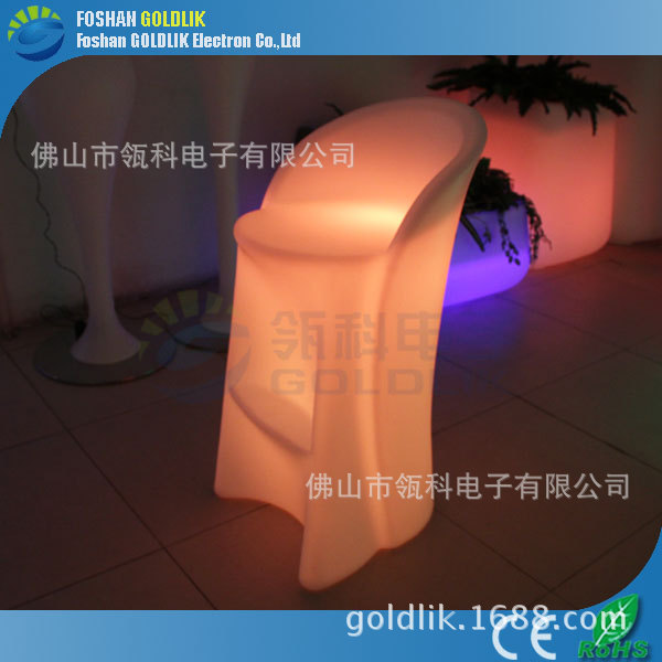 LED 发光家具 LED发光吧椅 欧式风格发光家具 酒吧椅 七彩变色发光滚塑环保家具