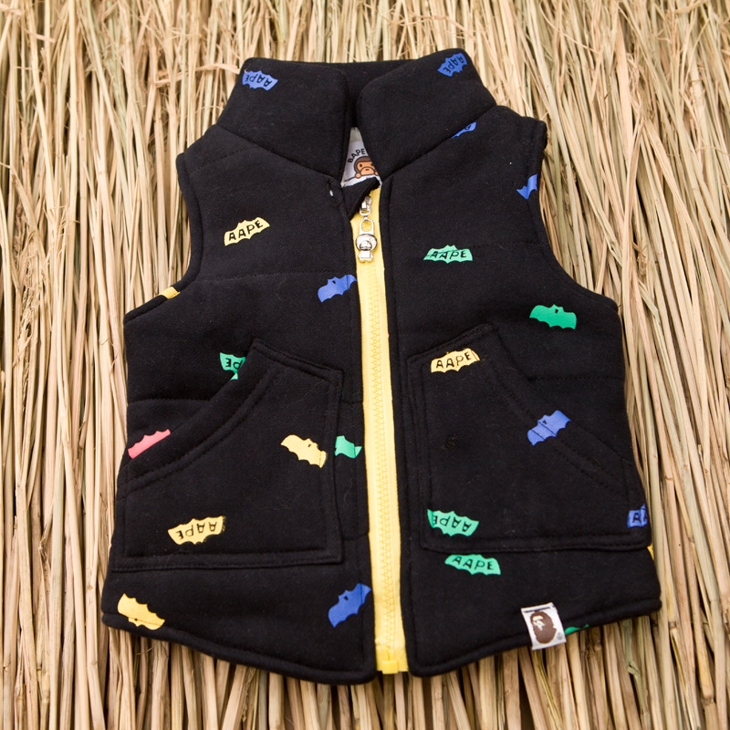 2014潮牌<em>童装批发</em> 儿童宝宝加厚<em>马甲</em> 2014秋冬