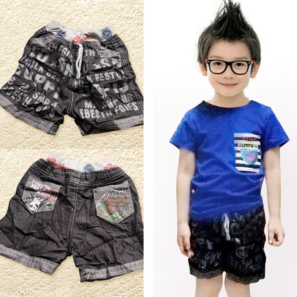 童装 无忧批发 新款休闲<em>英文短裤</em> <em>一件</em>代发 图片