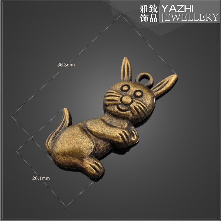 【DW6928合金属古青铜古青铜色竖耳朵小猫精