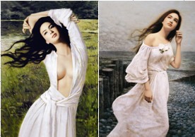 厂家直销高清立体画批发 3D高清<em>三维画</em> <em>美女</em>A