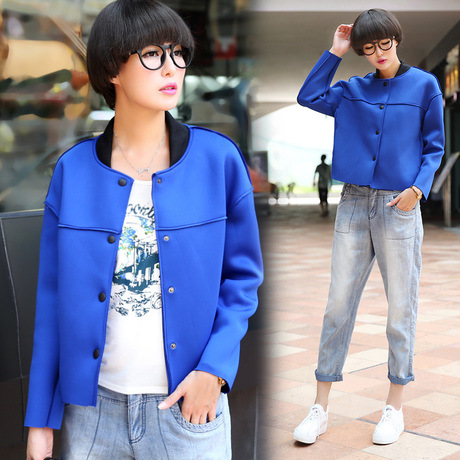 佐姿 2014秋装新款<em>太空棉</em>棒球服 反穿设计加厚