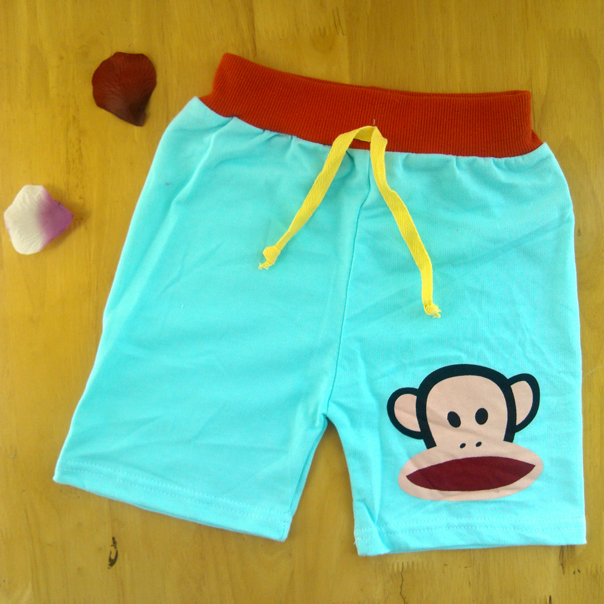 中小儿童<em>夏季</em>童装童裤<em>批发</em> 大嘴猴子毛圈全棉
