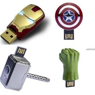 批发 锤子U盘 绿巨人 复仇者联盟系列 钢铁侠U