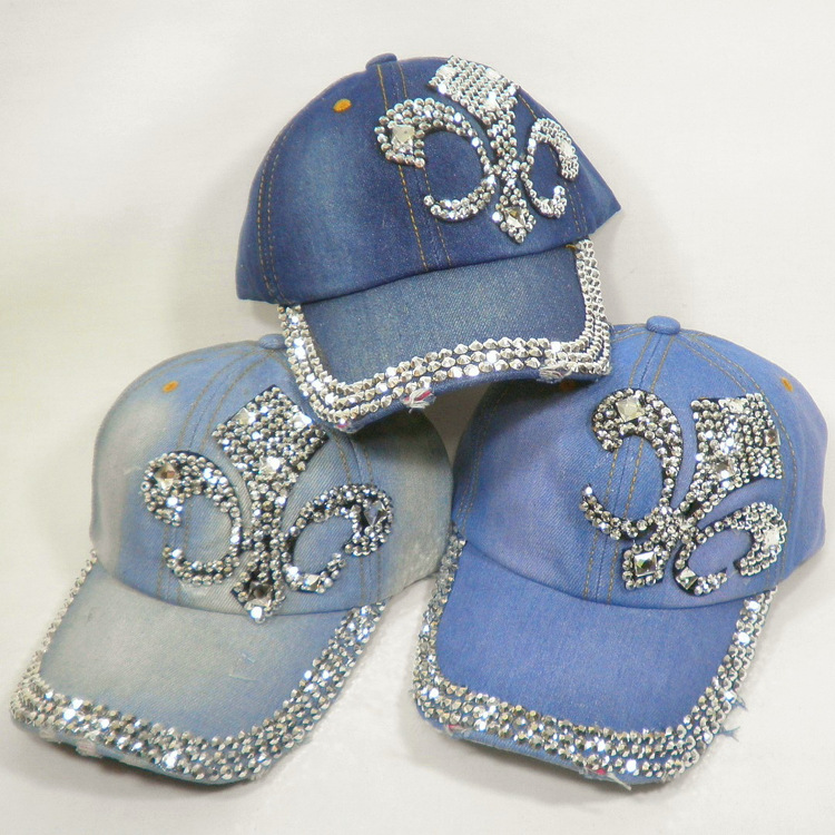 批发采购帽子-帽子批发新款韩国女牛仔棒球帽