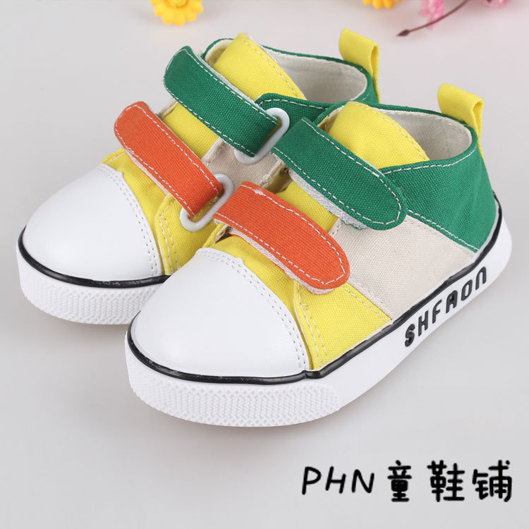 2014新款童鞋韩国童鞋婴儿鞋帆布鞋 品牌童鞋