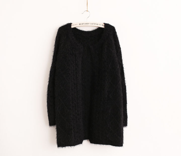 批发采购<em>女式</em>毛衣-2014<em>春款马海毛外套开衫</em> 立