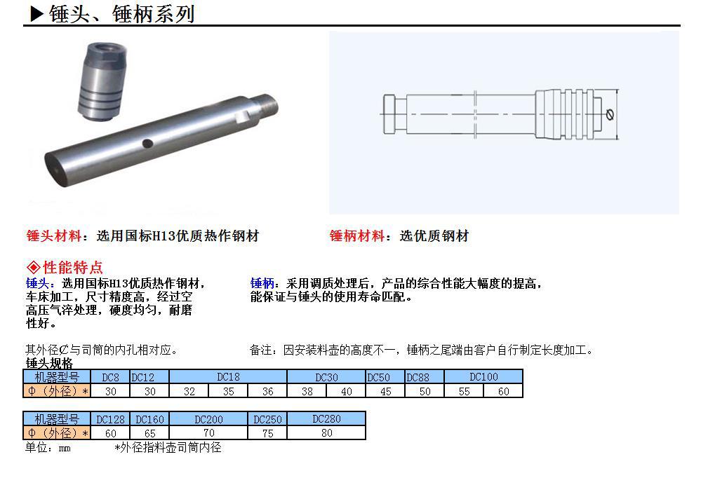 厂家定制热室压铸机打料杆 压射杆 钢铃 力劲压铸机配件定制