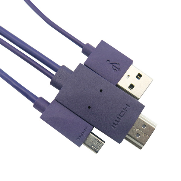 mhl线 三星 micro usb to hdmi mhl 手机数据线 mhl连接线