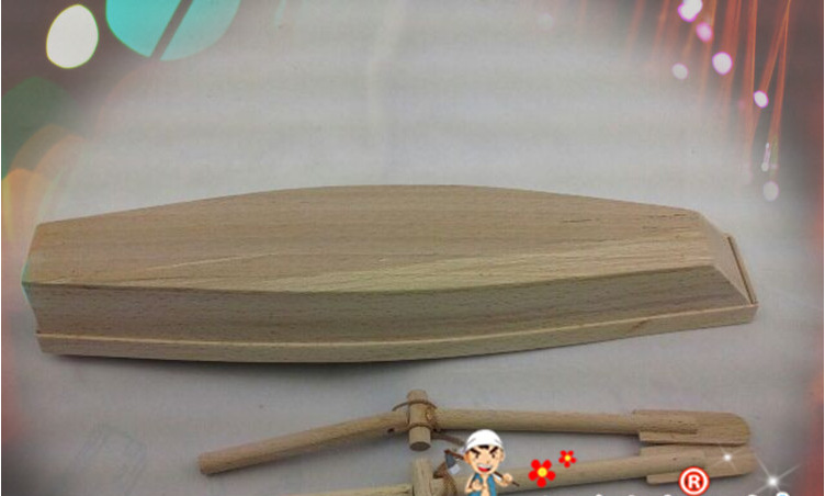 广东深圳小船模型 手工木制品 双桨船 农家小院系列