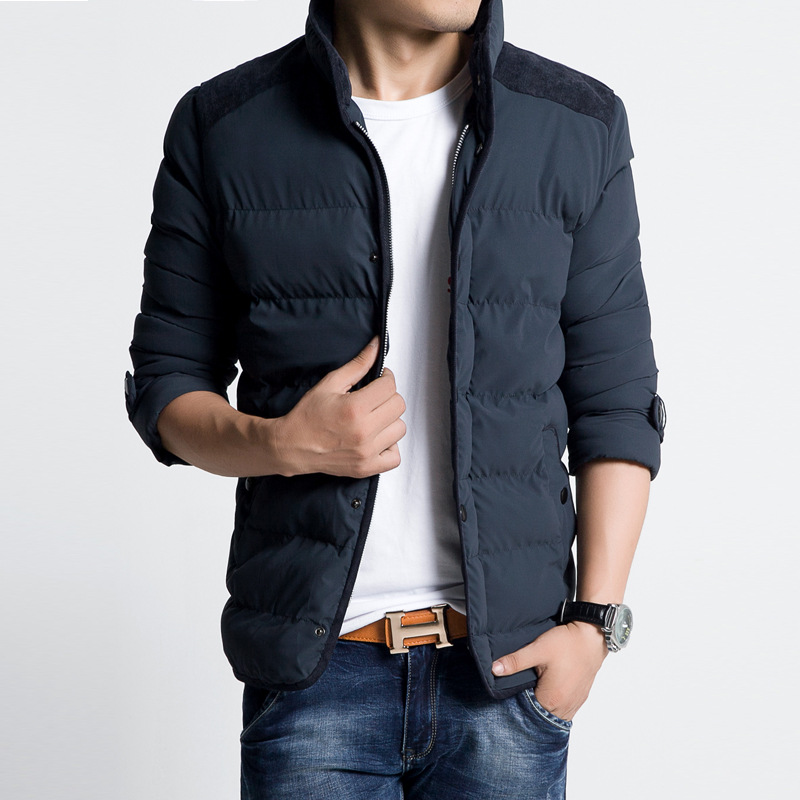 <em>2014</em>冬季<em>新款男装外套</em> 大码<em>棉服</em>男士立领<em>棉衣</em>