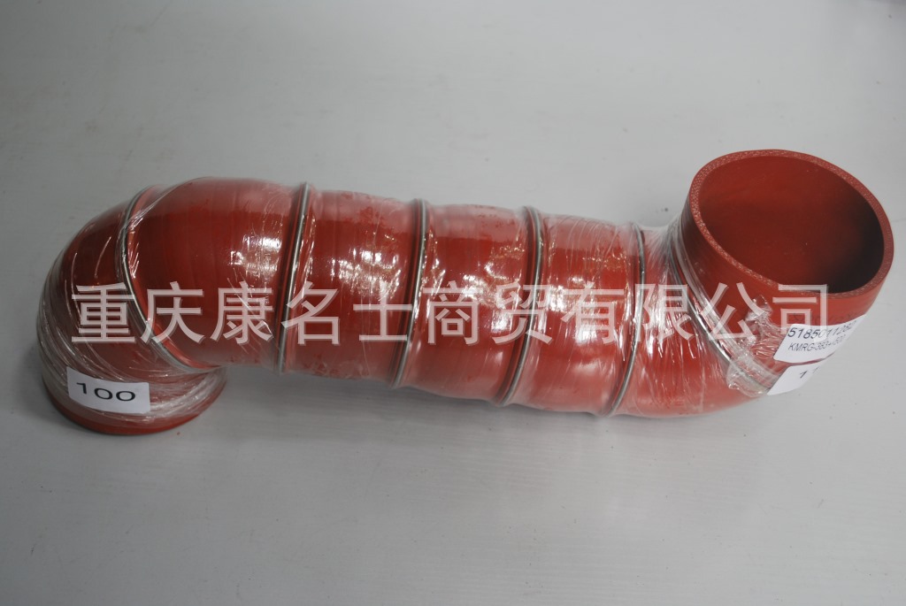 透明硅胶管KMRG-383++500-变径胶管5185011282-内径100变110X硅胶管套,红色钢丝6凸缘6Z字内径100变110XL530XL350XH450XH470-15