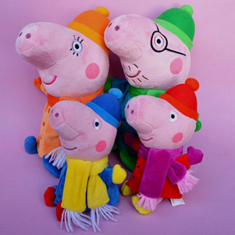 peppa pig <em>粉红猪小妹 圣诞</em>版家庭套装 佩佩猪