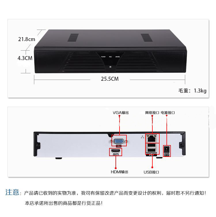 NVR尺寸2
