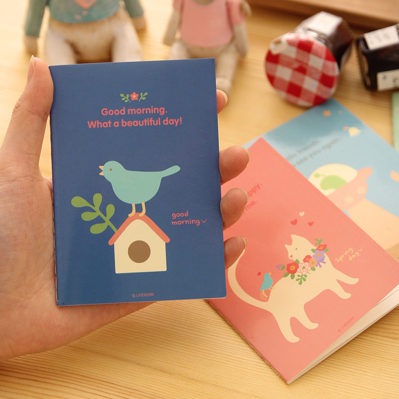 F010-16韩国文具卡通猫咪笔记本 田园风光缝线本小本子 厂家直销 图片_高清大图 - 阿里巴巴