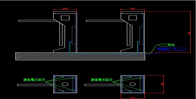 立式三辊闸布线图