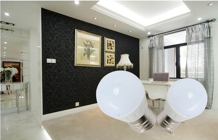 超亮led节能灯泡3w陶瓷球泡灯e27螺口 3w/5w/7w 85-265vac