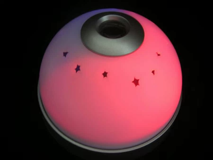 批发采购钟-七彩半球投影时钟 创意星空版投影