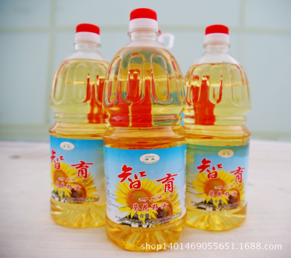 智育純正葵花籽油 太陽花油 非轉(zhuǎn)基因食用油 葵花油生產(chǎn)廠家