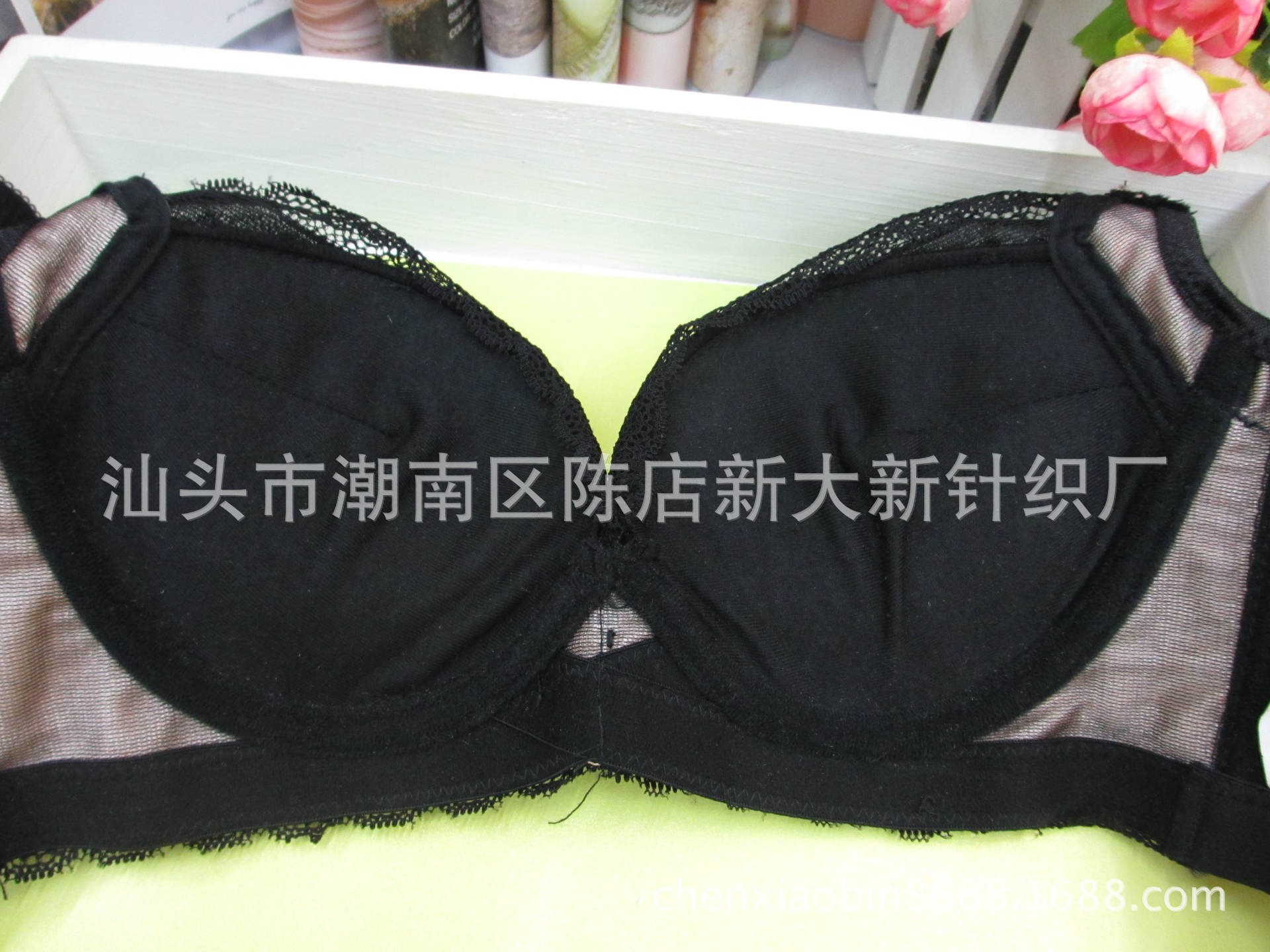 <em>文胸</em>-厂家直销蕾丝提花内衣 <em>文胸AB通用杯</em>厚<em>杯</em>