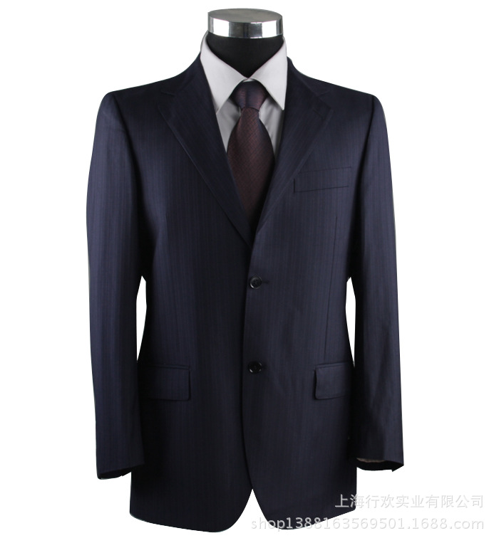 上海男式西服职业装定制厂 商务套装西服定做