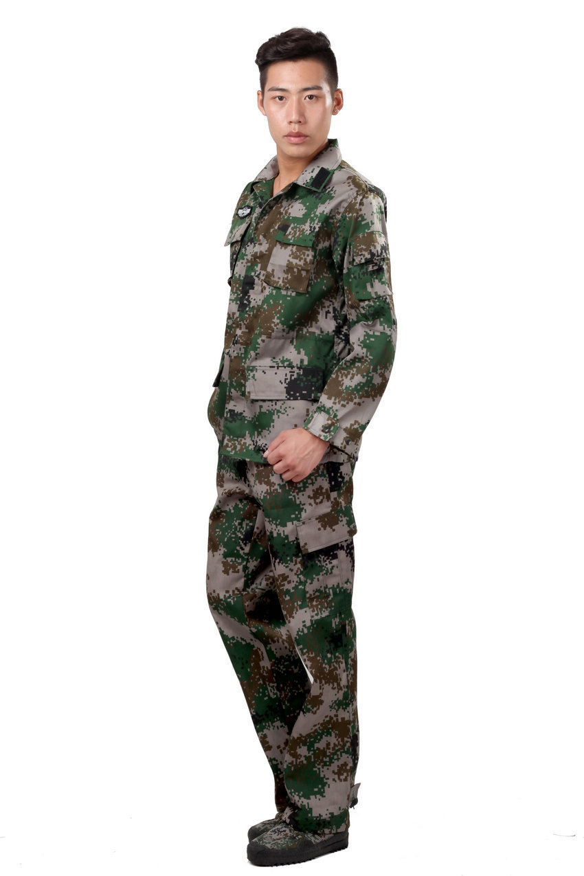 厂家批发 特价陆军多功能迷彩服套装 韩版户外迷彩服套装