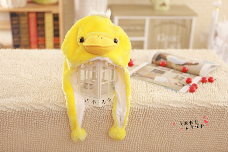 男女儿童宝宝保暖棉帽子韩版潮流冬季动物头可