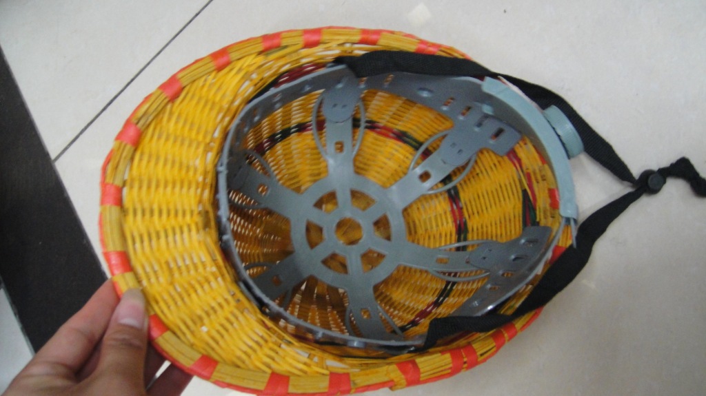 批发采购帽子-竹编安全帽 夏季透气安全帽工地