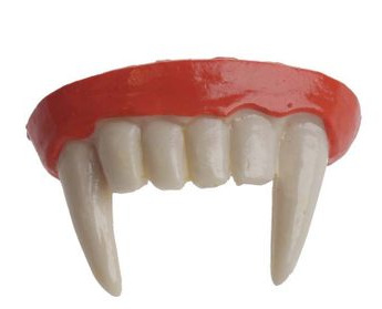 整蛊玩具-万圣节用品 COS道具吸血鬼假牙僵尸牙鬼牙尖牙假牙套恶魔牙齿-整蛊玩具