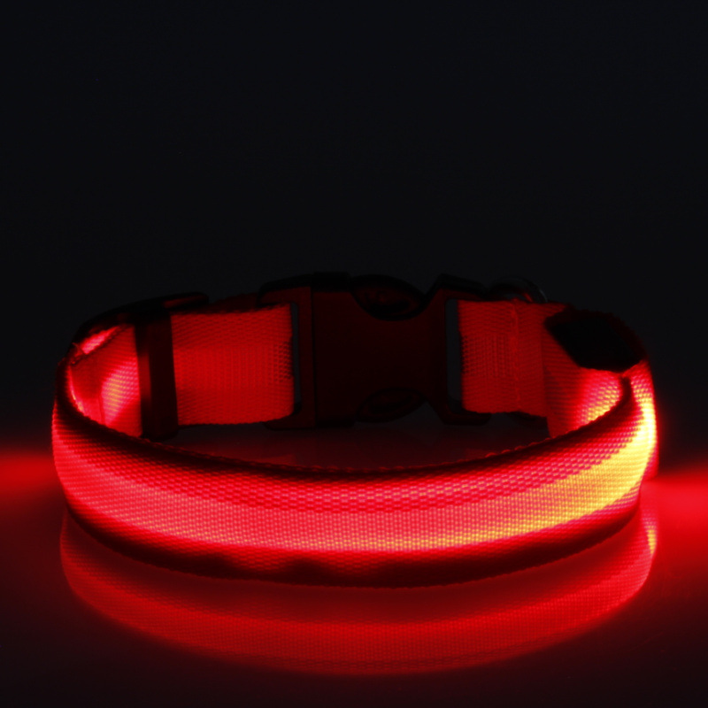 2.5cm条纹光纤狗项?个规?个颜 发光狗项 (22