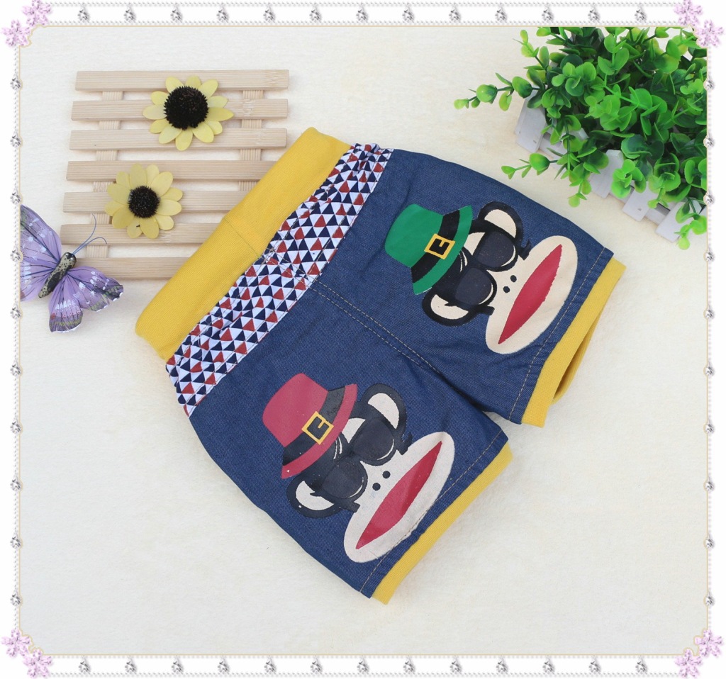 童裤-新版<em>童短裤夏</em>款小童牛仔短裤仿牛仔小童