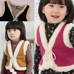 2014新款春童装 <em>儿童棉马甲</em>保暖舒适 <em>女童</em>可爱
