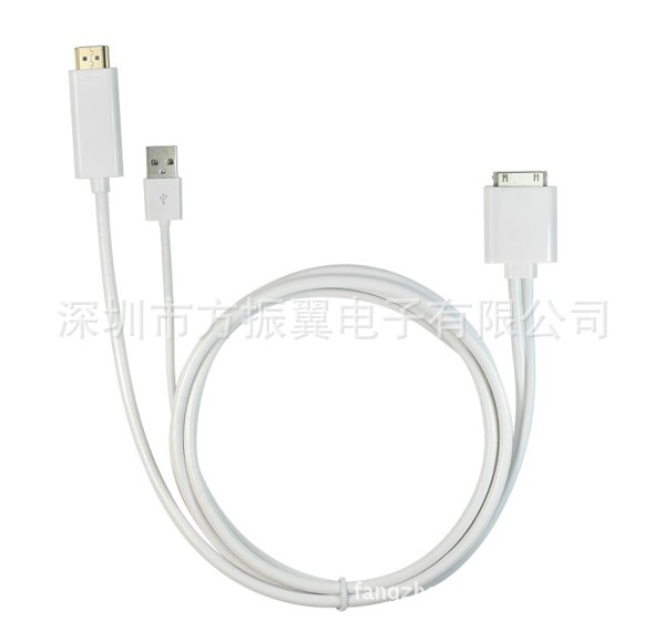 苹果转HDMI高清转换器 ipad\/ipad2 iphone4 ip