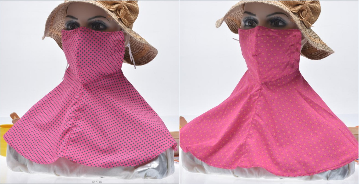 呼吸防护-夏季女士口罩洁森防尘防嗮大口罩圆