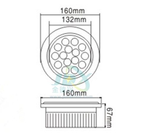 JDC1501 15X1W LED Ceiling Ligh