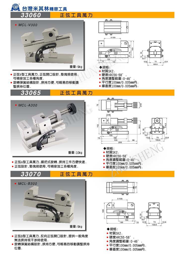 33060-33070正弦万力