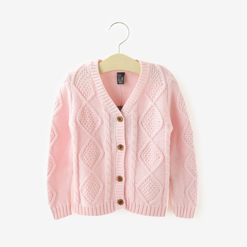 NZ-2104秋冬款 欧美 外贸 童装 韩版 纯色 开衫