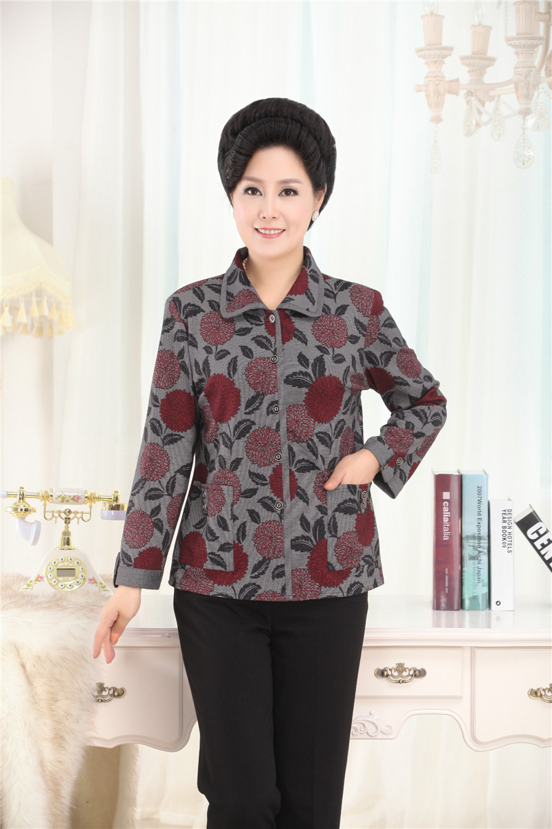 秋冬<em>中年人</em>女士羊毛衫<em>开衫毛衣</em>外套中老年妈妈