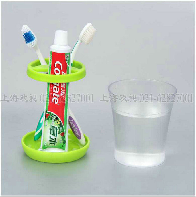 台燈式牙刷架訂做,定製訂做牙刷架浴室用品,彩盒包裝上海禮品公司