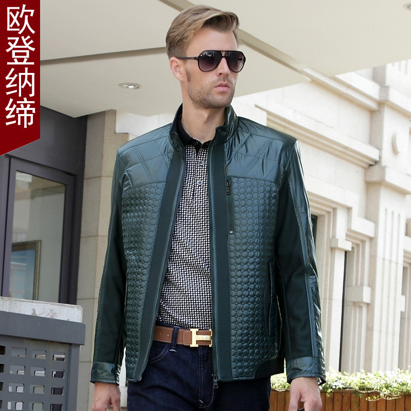 欧登纳缔2014春装新款<em>男式</em>夹克<em>外套</em>立领商务