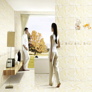 佛山瓷砖 供应高清喷墨瓷片 300600厨卫内墙砖 阳台不透水釉面砖