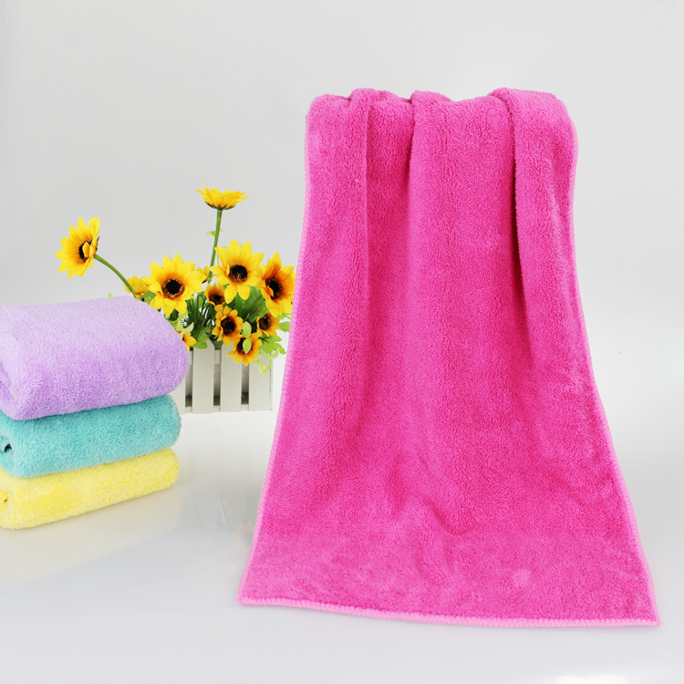 珊瑚絨毛巾(玫紅)