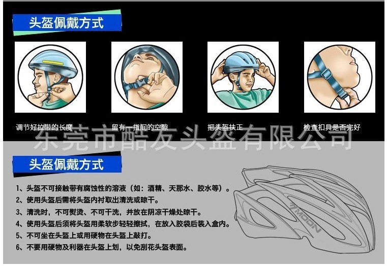 头盔佩带方式图片