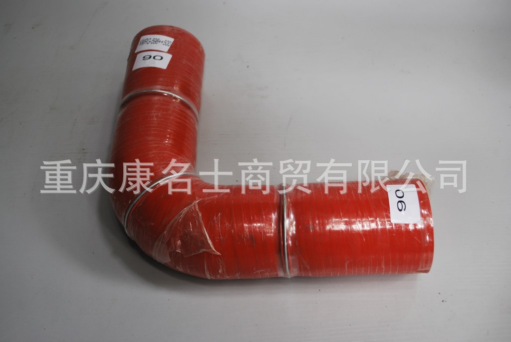 汽车硅胶管配件KMRG-598++500-胶管内径90XL520XL380XH370XH370内径90X硅胶波纹管,红色钢丝3凸缘3U型内径90XL520XL380XH370XH370-1