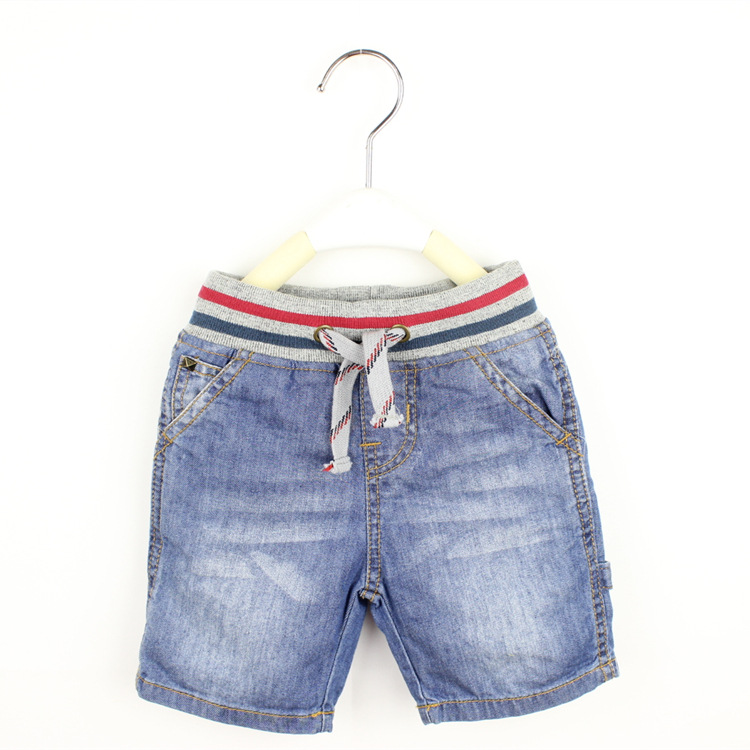 14夏款男童新款 <em>欧美</em>外贸<em>儿童</em>水洗牛仔<em>短裤</em> 童