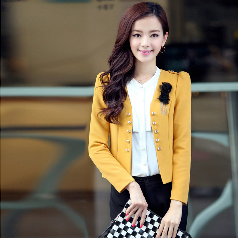 2014春装韩版修身女士正装工作西服<em>套装</em>裙三